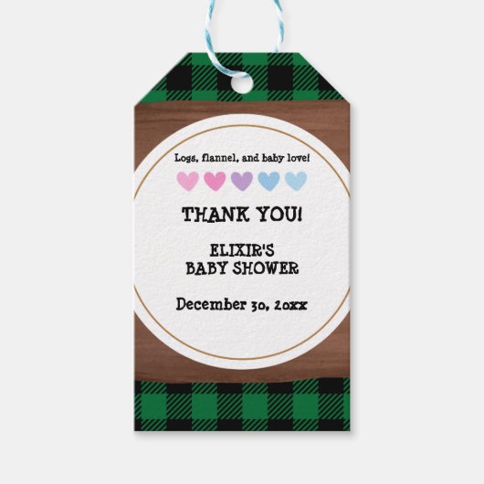 Activiteiten in de omgeving van Rustic Plaid Heart Cadeaulabel (Voorkant)