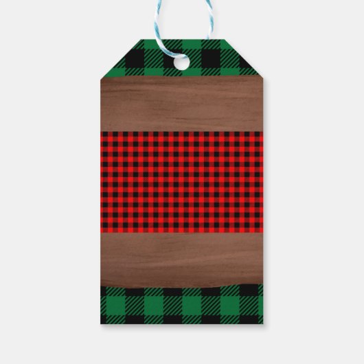 Activiteiten in de omgeving van Rustic Plaid Heart Cadeaulabel (Achterkant)