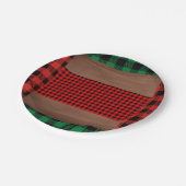 Activiteiten in de omgeving van Rustic Plaid Heart Papieren Bordje (Gekanteld)