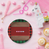 Activiteiten in de omgeving van Rustic Plaid Heart Papieren Bordje (Feest)