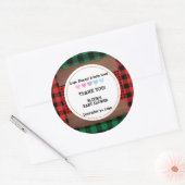 Activiteiten in de omgeving van Rustic Plaid Heart Ronde Sticker (Envelop)