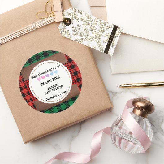 Activiteiten in de omgeving van Rustic Plaid Heart Ronde Sticker (Geschenken)