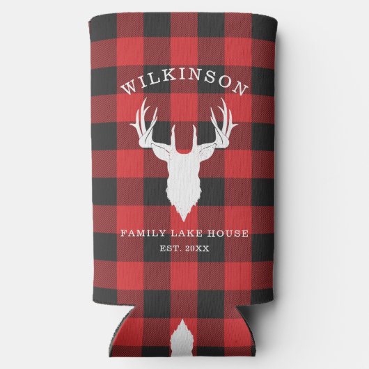 Activiteiten in de omgeving van Rustic Plaid Lake Seltzer Blikjeskoeler (Achterkant)