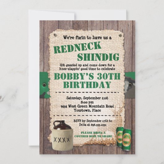 Activiteiten in de omgeving van Rustic Redneck Hil Kaart (Voorkant)