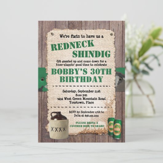 Activiteiten in de omgeving van Rustic Redneck Hil Kaart (Staand voorkant)