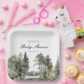 Activiteiten in de omgeving van Rustic Waterverf L Papieren Bordje (Feest)