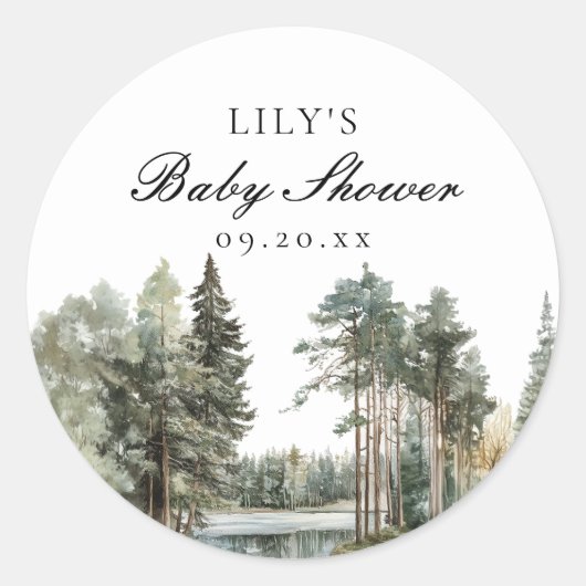 Activiteiten in de omgeving van Rustic Waterverf L Ronde Sticker (Voorkant)