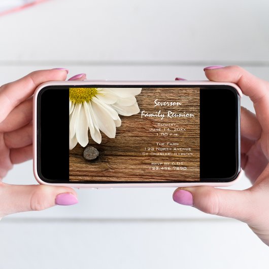 Activiteiten in de omgeving van Rustic White Daisy Kaart