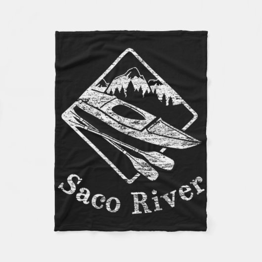 Activiteiten in de omgeving van Saco River Kayak B Fleece Deken (Voorkant)