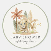 Activiteiten in de omgeving van Safari Little Lion Ronde Sticker (Voorkant)