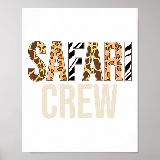 Activiteiten in de omgeving van Safari Squad Anima Poster (Voorkant)