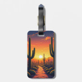 Activiteiten in de omgeving van Saguaro National P Bagagelabel (Achterkant verticaal)