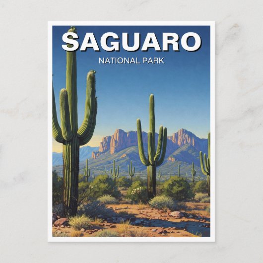 Activiteiten in de omgeving van Saguaro National P Briefkaart (Voorkant)