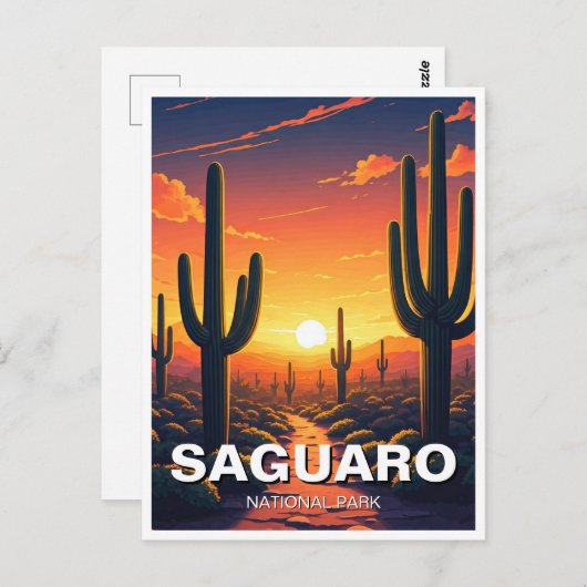 Activiteiten in de omgeving van Saguaro National P Briefkaart (Voorkant / Achterkant)