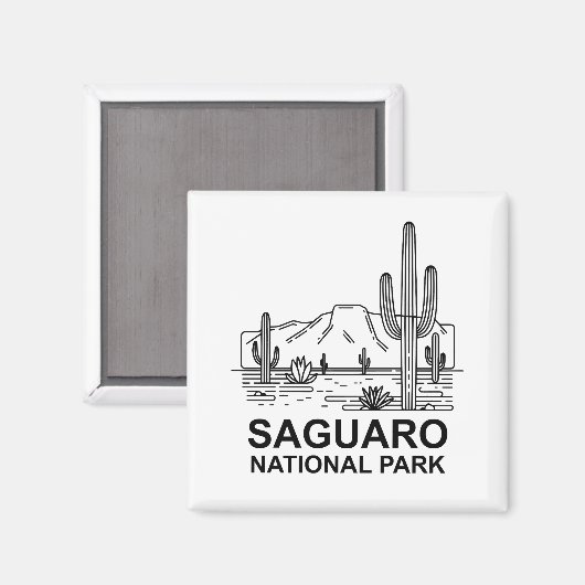 Activiteiten in de omgeving van Saguaro National P Magneet (Voorkant / Achterkant)