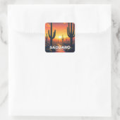 Activiteiten in de omgeving van Saguaro National P Vierkante Sticker (Tas)