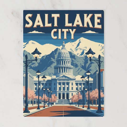Activiteiten in de omgeving van  Salt Lake City Ca Briefkaart