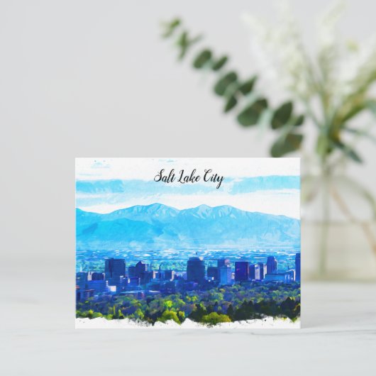 Activiteiten in de omgeving van Salt Lake City Uta Briefkaart (Staand voorkant)