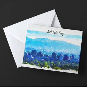 Activiteiten in de omgeving van Salt Lake City Uta Briefkaart