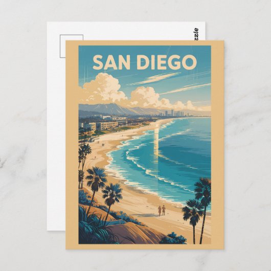 Activiteiten in de omgeving van San Diego Californ Briefkaart (Voorkant / Achterkant)