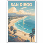 Activiteiten in de omgeving van San Diego Californ Sticker (Voorkant)