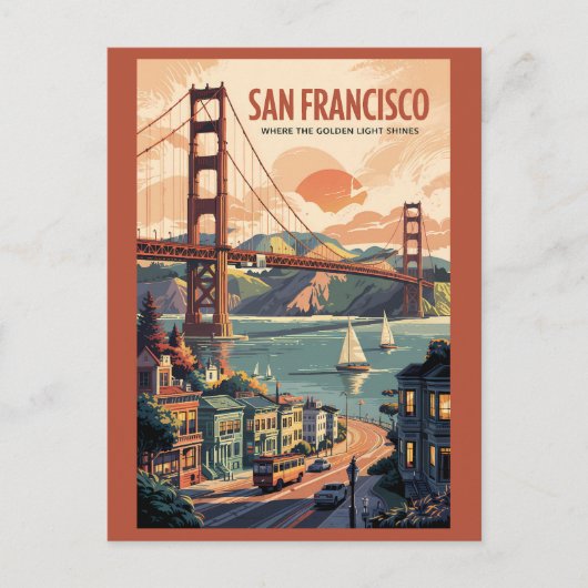 Activiteiten in de omgeving van San Francisco Cali Briefkaart (Voorkant)