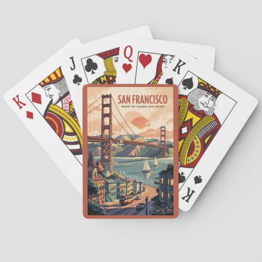 Activiteiten in de omgeving van San Francisco Cali Pokerkaarten (Achterkant)