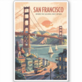 Activiteiten in de omgeving van San Francisco Cali Sticker (Voorkant)