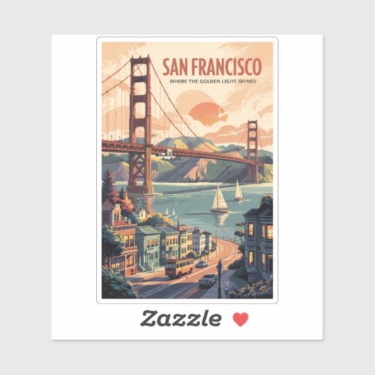 Activiteiten in de omgeving van San Francisco Cali Sticker (Vel)