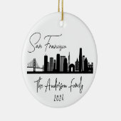 Activiteiten in de omgeving van San Francisco Skyl Keramisch Ornament (Rechts)