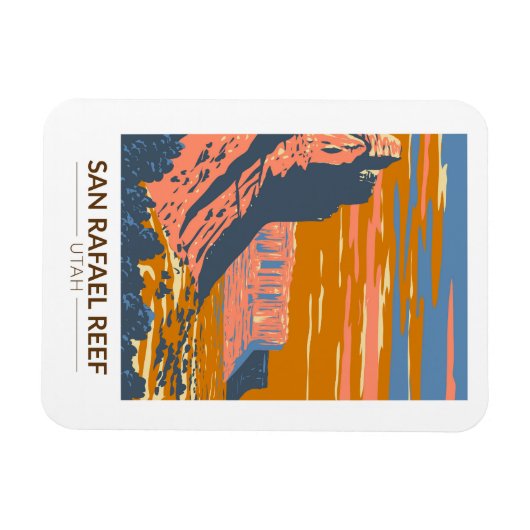 Activiteiten in de omgeving van San Rafael Reef Ut Magneet (Horizontaal)