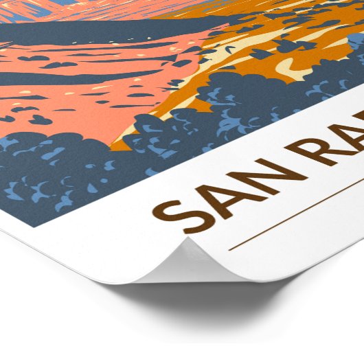 Activiteiten in de omgeving van San Rafael Reef Ut Poster (Hoek)