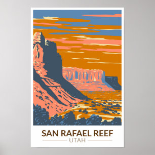 Activiteiten in de omgeving van San Rafael Reef Ut Poster