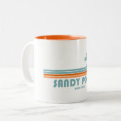 Activiteiten in de omgeving van Sandy Point State Tweekleurige Koffiemok (Voorkant links)