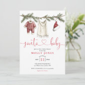 Activiteiten in de omgeving van Santa Baby Clothes Kaart (Staand voorkant)