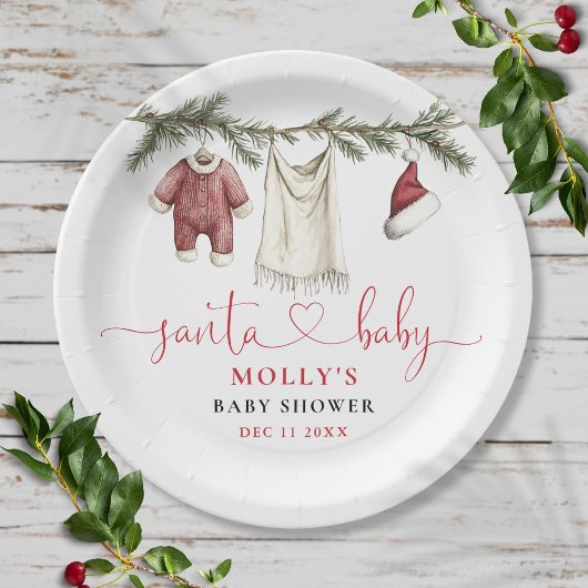 Activiteiten in de omgeving van Santa Baby Clothes Papieren Bordje