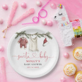 Activiteiten in de omgeving van Santa Baby Clothes Papieren Bordje (Feest)