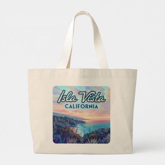 Activiteiten in de omgeving van Santa Barbara Gole Grote Tote Bag (Achterkant)