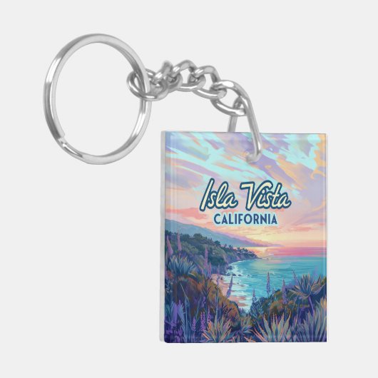 Activiteiten in de omgeving van Santa Barbara Gole Sleutelhanger (Voorkant Links)