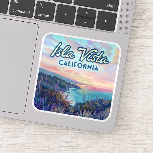 Activiteiten in de omgeving van Santa Barbara Gole Sticker (Detail)