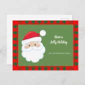 Activiteiten in de omgeving van Santa Face Holiday Feestdagenkaart (Voorkant / Achterkant)