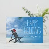 Activiteiten in de omgeving van Santa's Chaise Lou Feestdagenkaart (Staand voorkant)