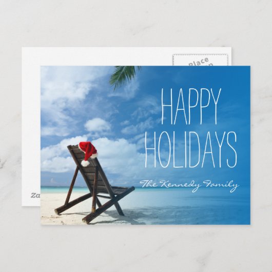 Activiteiten in de omgeving van Santa's Chaise Lou Feestdagenkaart (Voorkant / Achterkant)