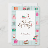 Activiteiten in de omgeving van Santa's Magical Pi Feestdagenkaart (Voorkant)