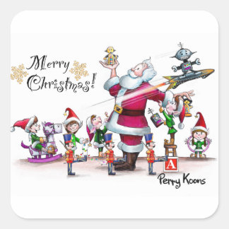 Activiteiten in de omgeving van Santa's Speelgoed  Vierkante Sticker