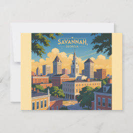 Activiteiten in de omgeving van Savannah Georgia   Briefkaart