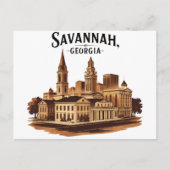 Activiteiten in de omgeving van Savannah Georgia   Briefkaart (Voorkant)