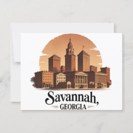 Activiteiten in de omgeving van Savannah Georgia   Briefkaart
