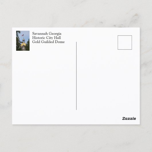 Activiteiten in de omgeving van Savannah Georgia H Briefkaart (Achterkant)