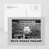 Activiteiten in de omgeving van Save Coney Island! Briefkaart (Voorkant / Achterkant)